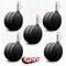 Service Caster 4'' Black Heavy Duty Floor Safe Twin Wheel Caster 7/16 Grip Ring Stem, 5PK SCC-GR02S100-TPR-BLK-716176-5 - alternate 2